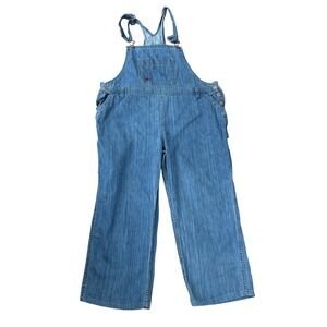 Dickies Women's Denim BibOveralls Medium Wash Size 16 Utility Carpenter Gorpcore